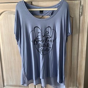 Torrid Disney Size 1 Periwinkle Minnie Blouse